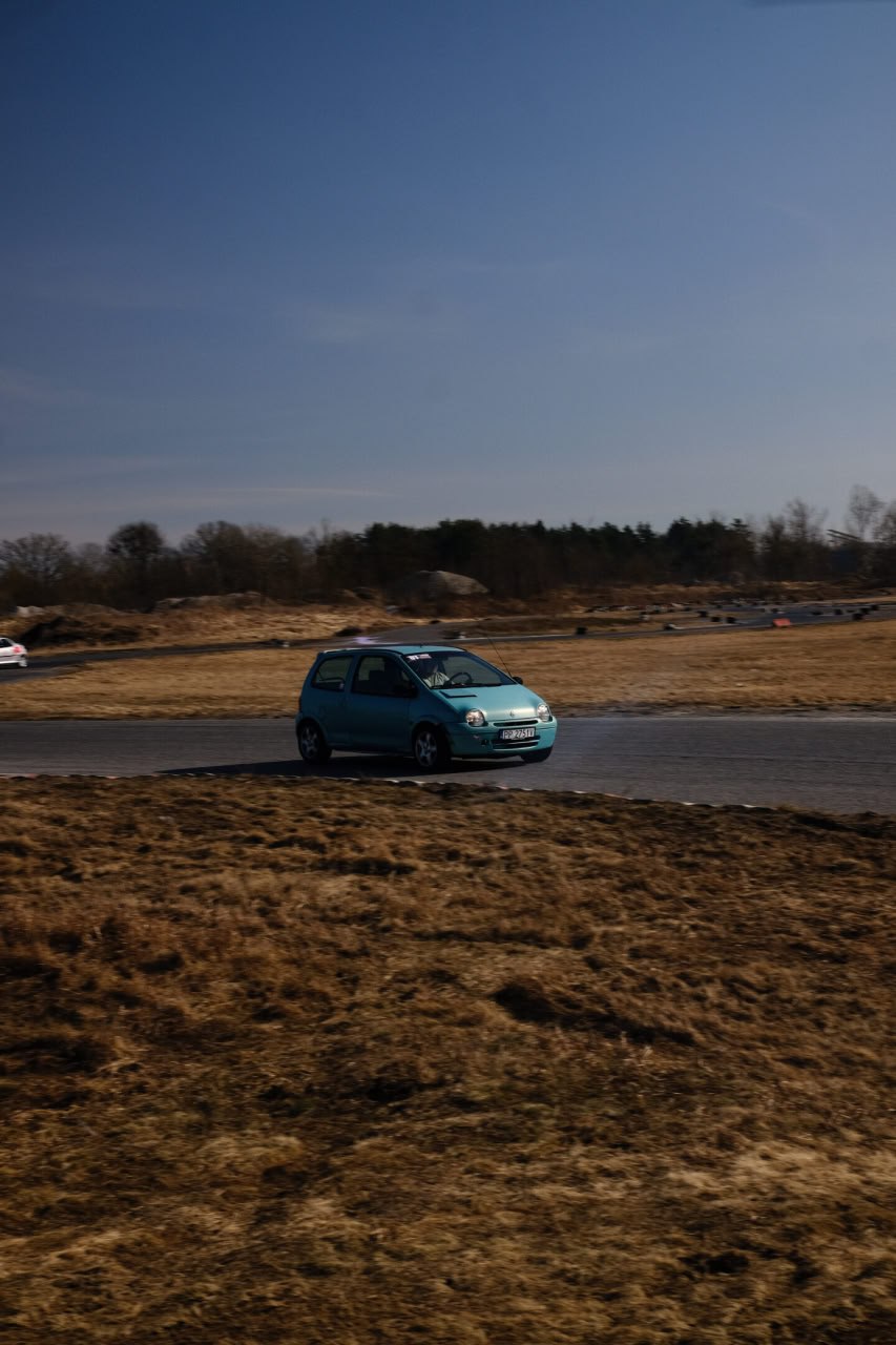 The first track day in the season. It's much better with the new steering wheel. Can't wait to install a bucket seat and semi-slicks.