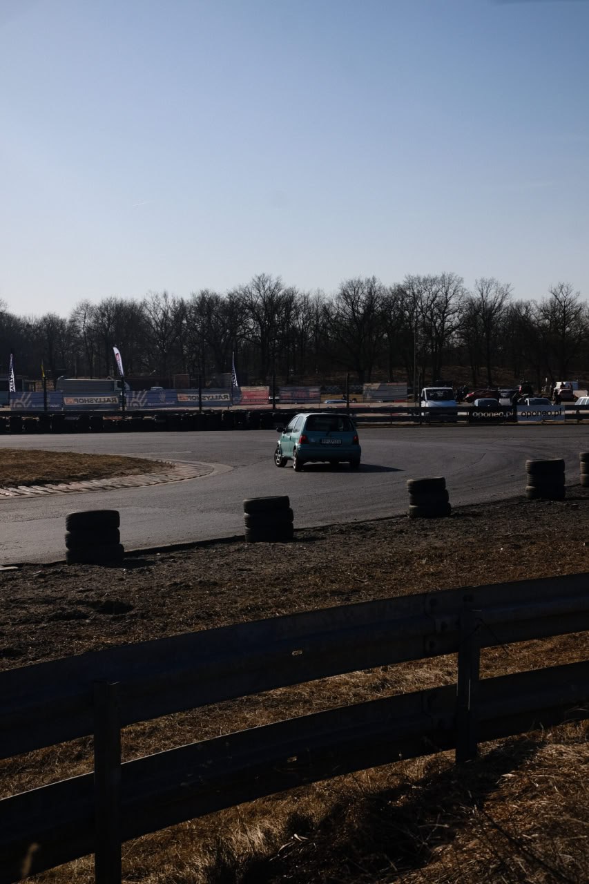 The first track day in the season. It's much better with the new steering wheel. Can't wait to install a bucket seat and semi-slicks.
