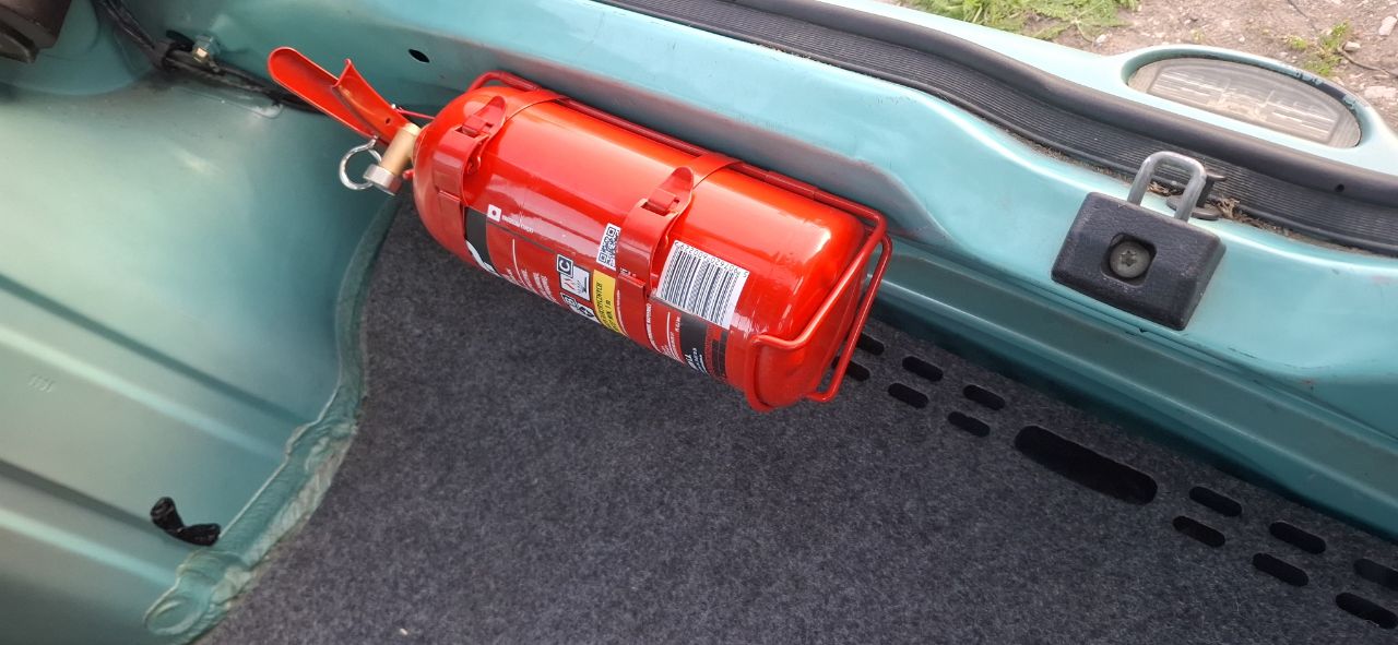 Extinguishers are on place now