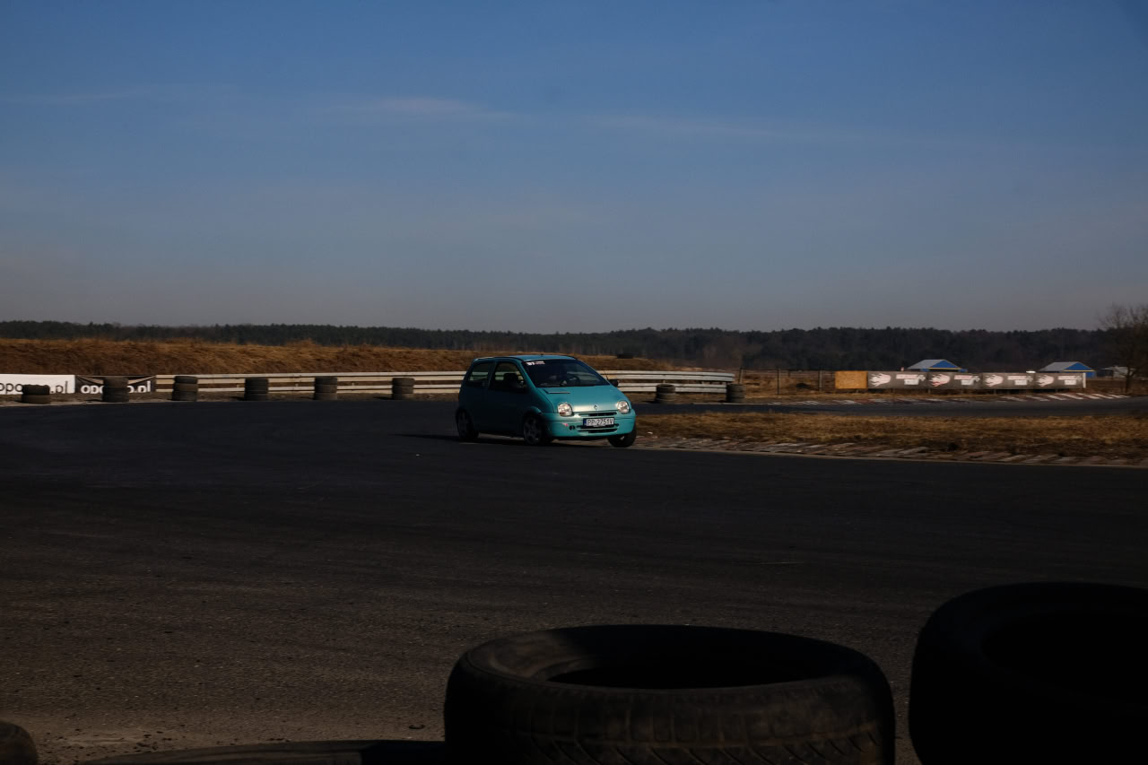 The first track day in the season. It's much better with the new steering wheel. Can't wait to install a bucket seat and semi-slicks.