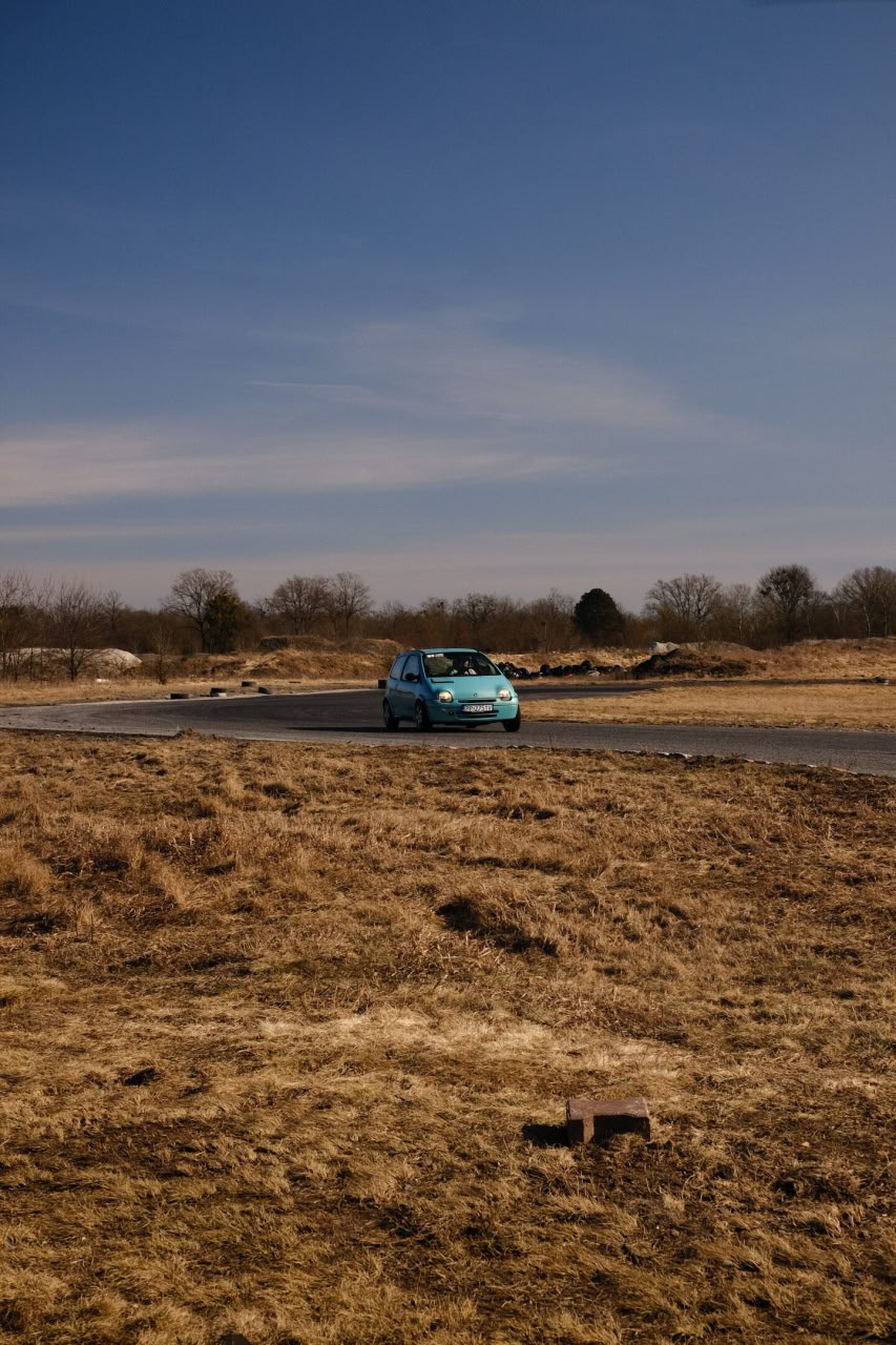 The first track day in the season. It's much better with the new steering wheel. Can't wait to install a bucket seat and semi-slicks.
